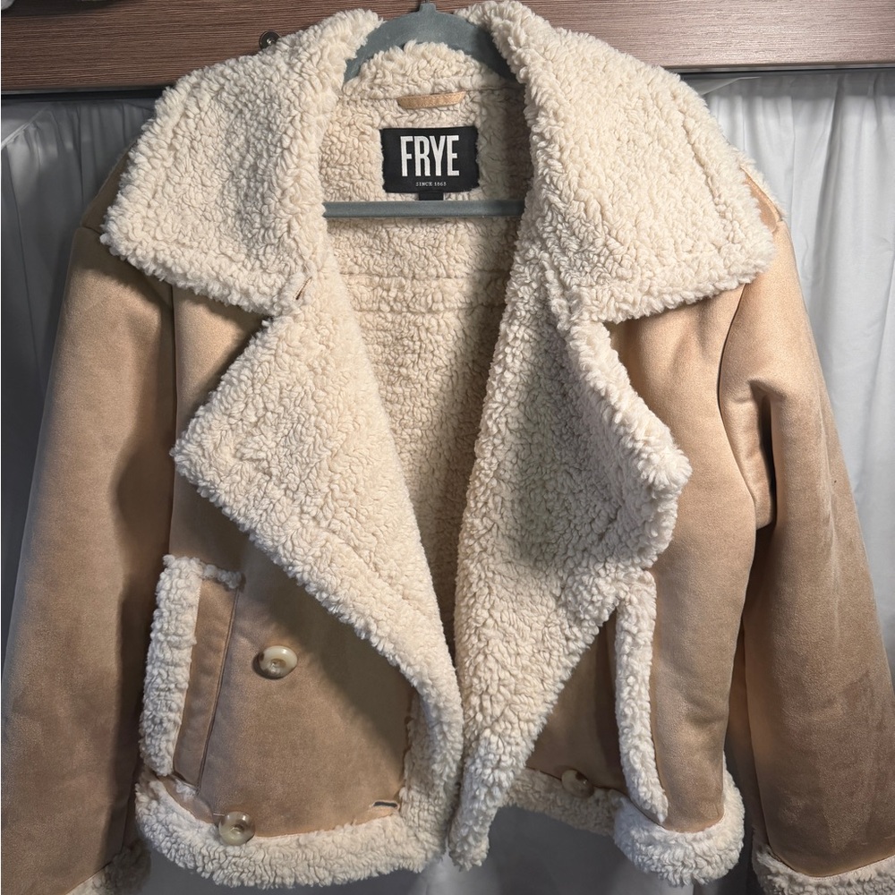 FRYE Sherpa Faux-Shearling Jacket